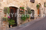 Art Giclee Print Poster - Picturesque Wall San Gimignano Tuscany Italy. Photo by Igor Maloratskiy